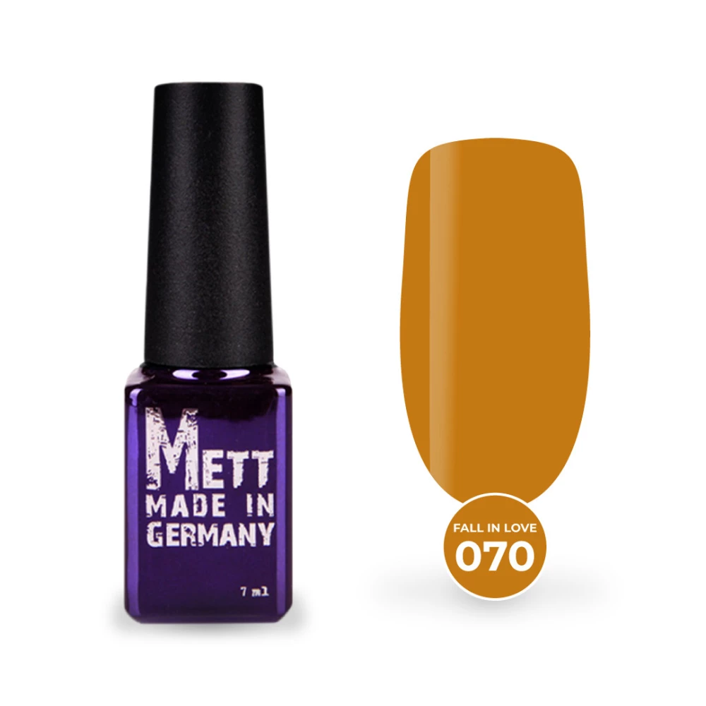 Гель-лак Mett Expert Fall in love collection №070 Медово-желтый 7 г