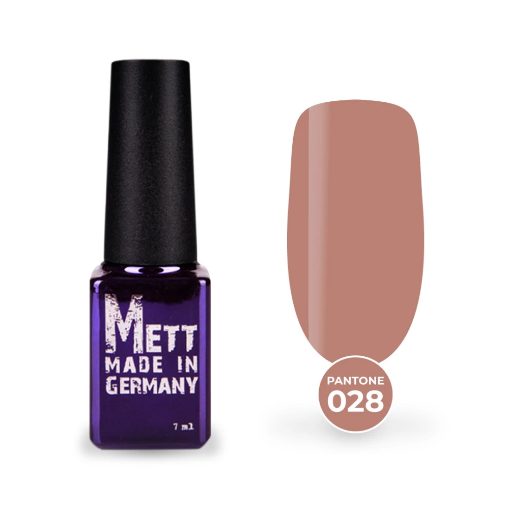 Гель-лак Mett Expert Раntone collection №028 Персиково-бежевий 7 г