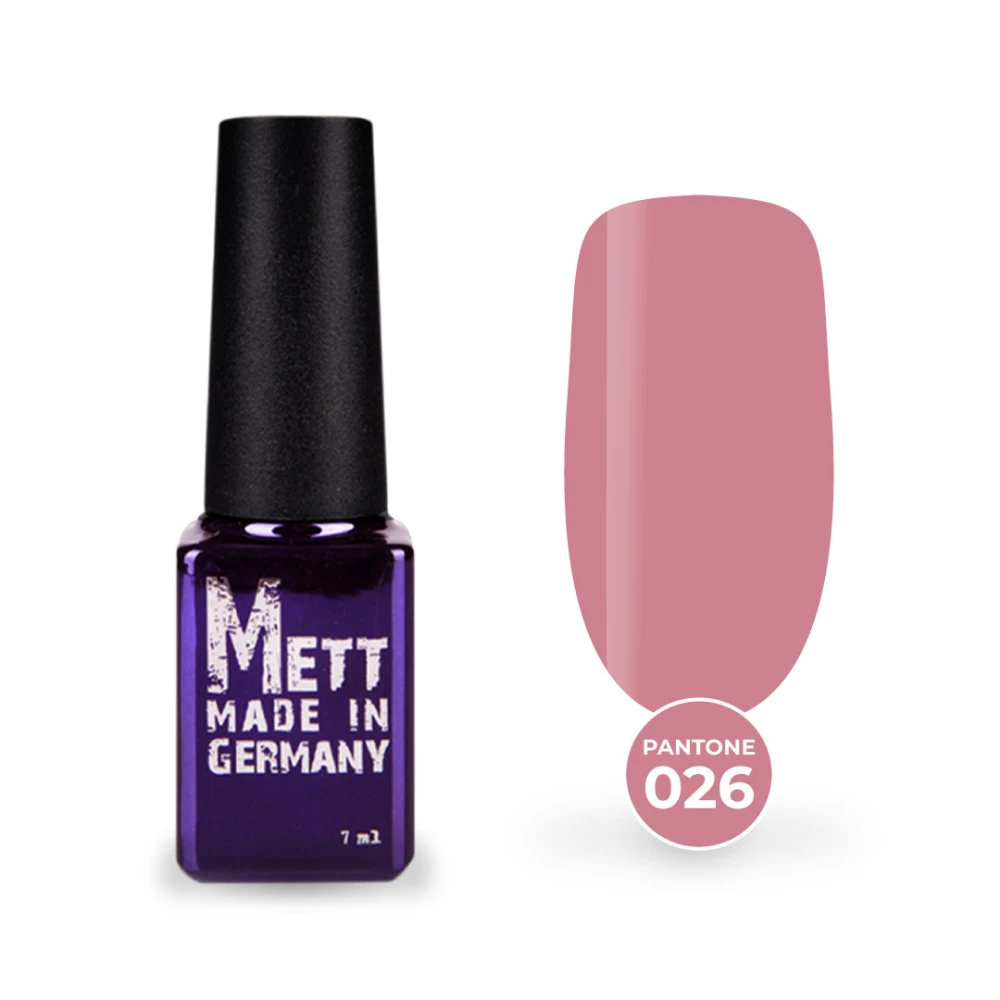 Гель-лак Mett Expert Раntone collection №026 Лілово-рожевий 7 г
