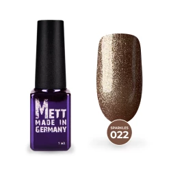 Гель-лак Mett Expert Sparkles collection №022 Бронзовый с холодным шиммером 7 г