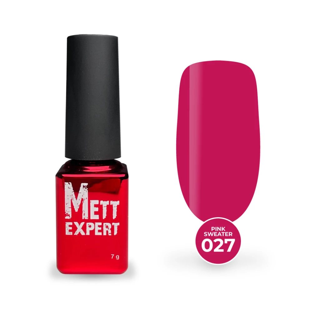 Гель-лак Mett Expert Pink Sweater №027 Темно-малиновий 7 г