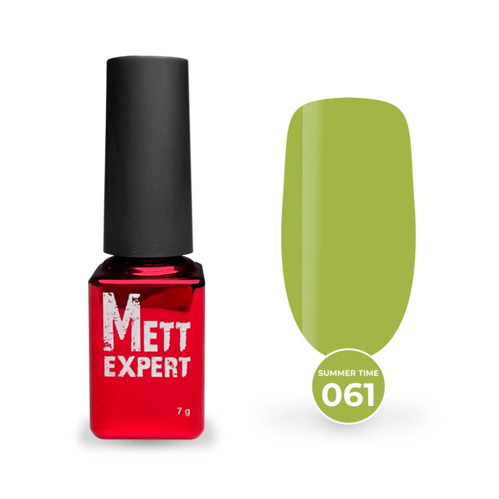 Гель-лак Mett Expert Summer time collection №061 Світло-оливковий 7 г