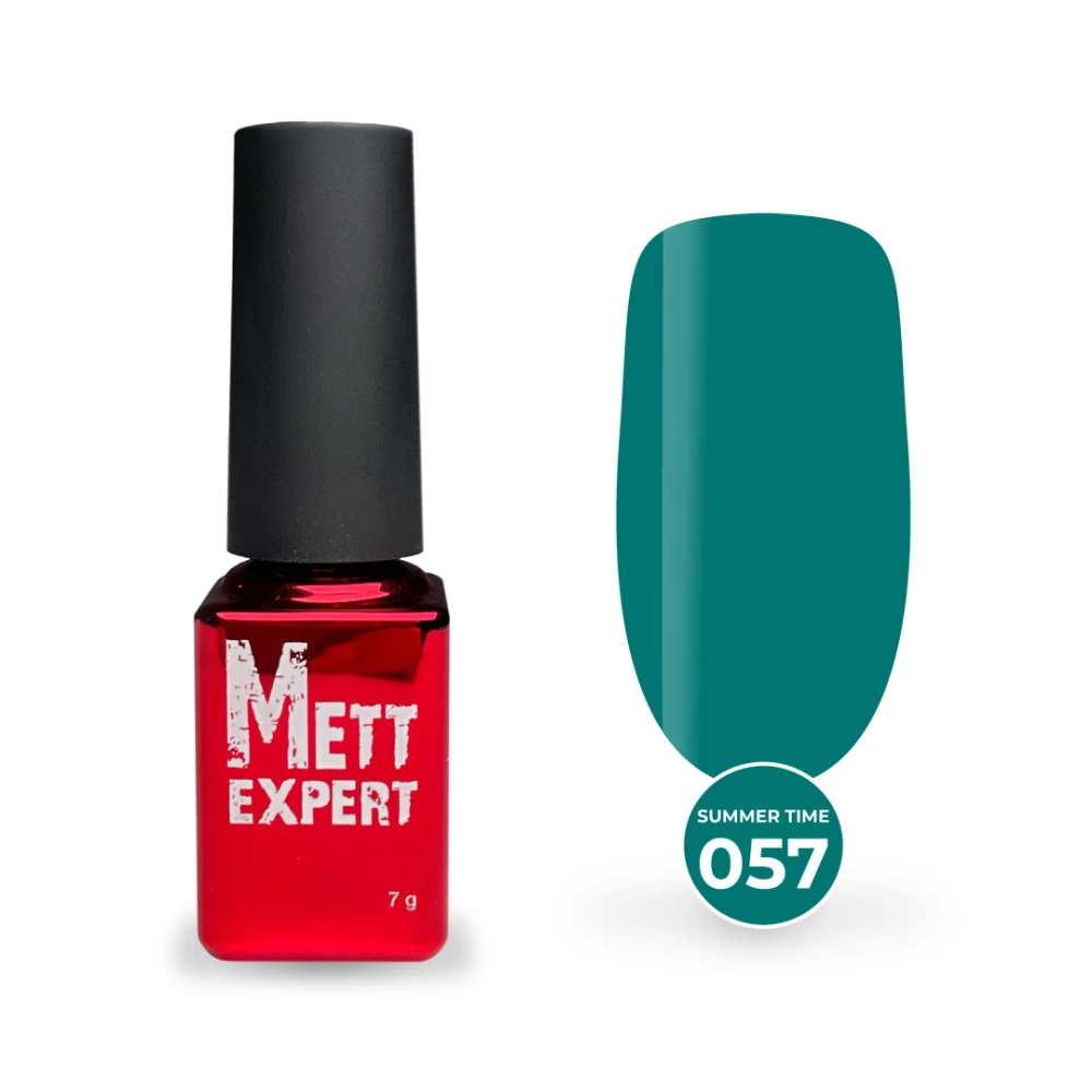 Гель-лак Mett Expert Summer time collection №057 Смарагдово-зелений 7 г