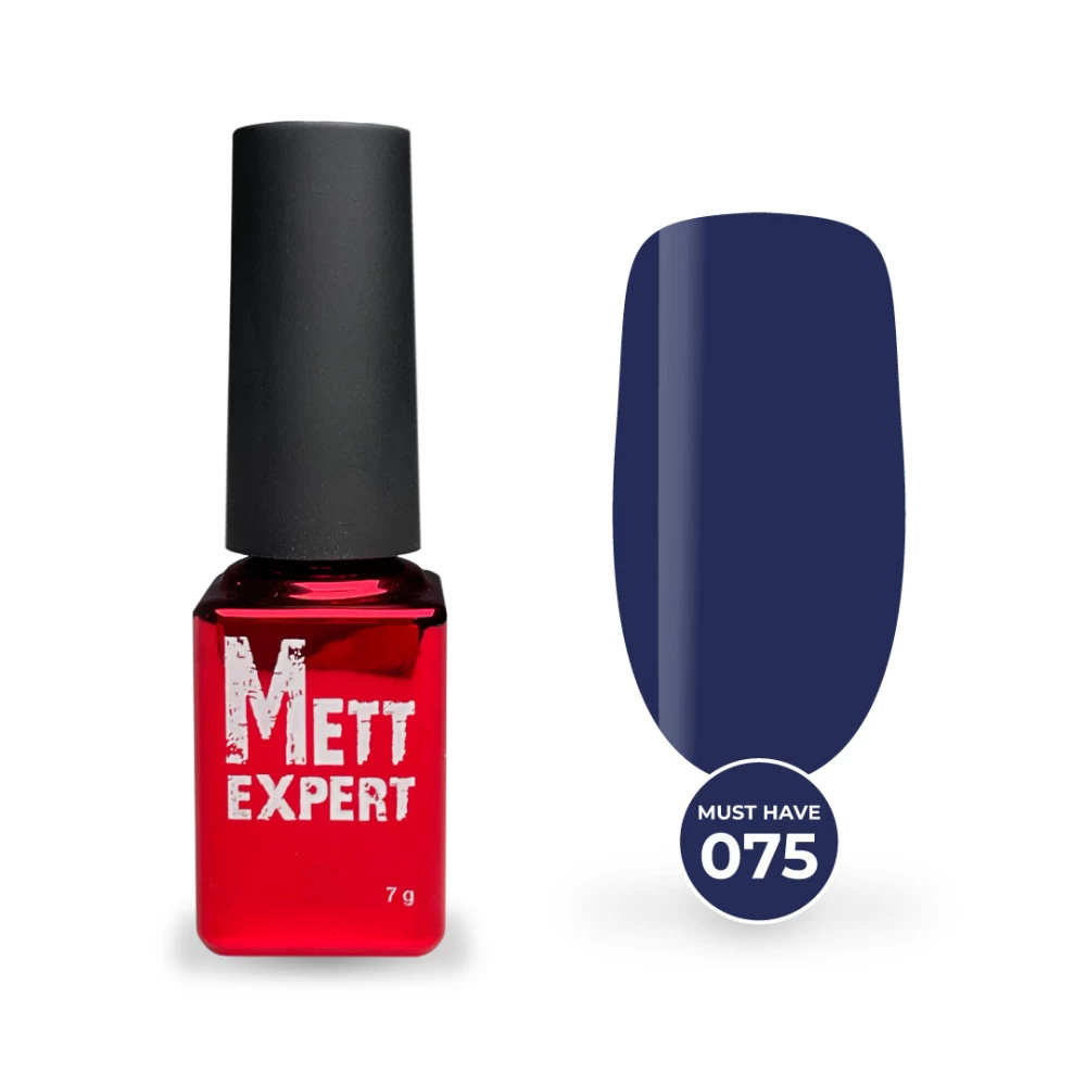 Гель-лак Mett Expert Must have №075 Фіолетово-синій 7 г