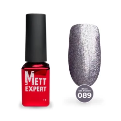 Гель-лак Mett Expert Basic gel polish №089 Серебристый с шиммером 7 г