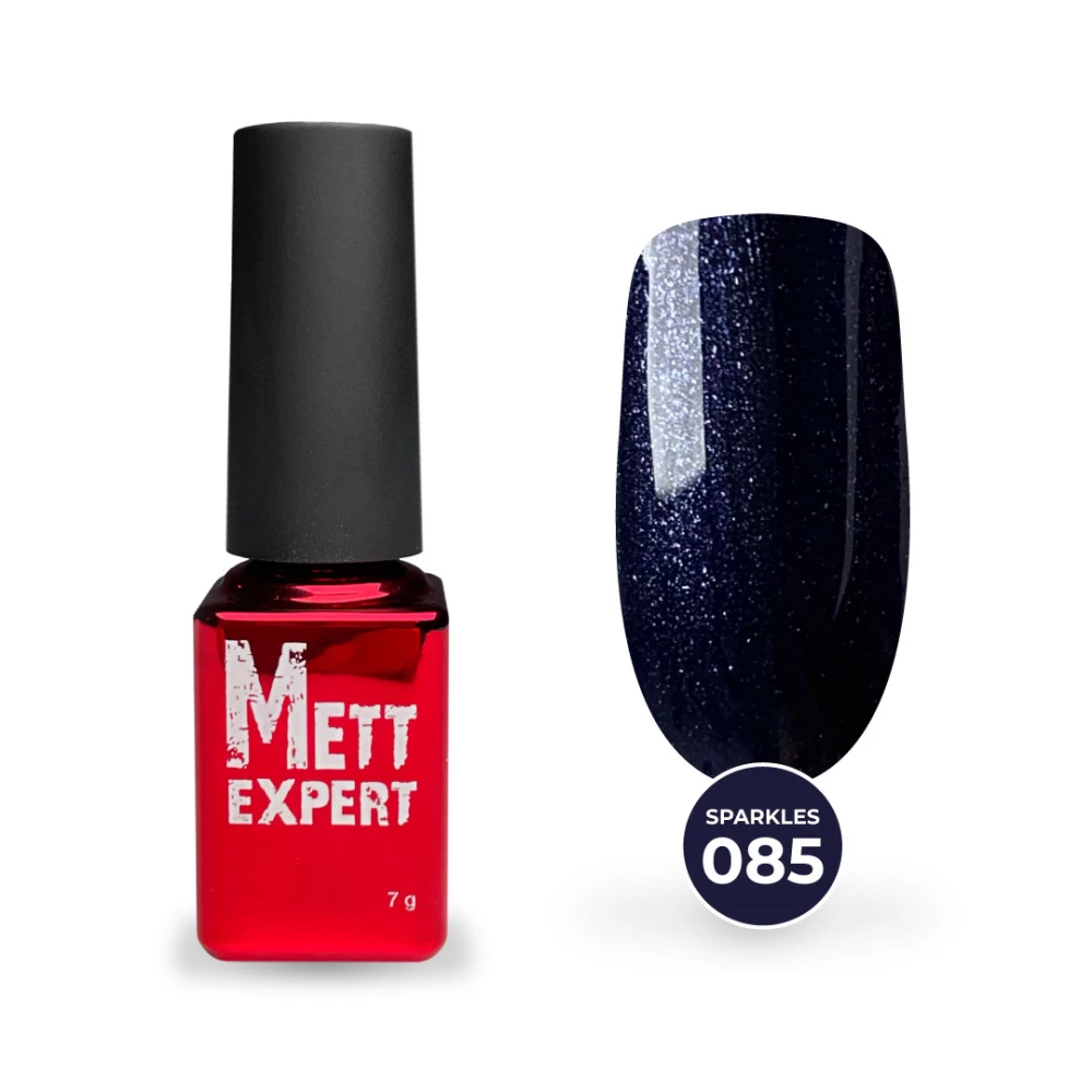 Гель-лак Mett Expert Sparkles collection №085 Темно-синий с шиммером 7 г