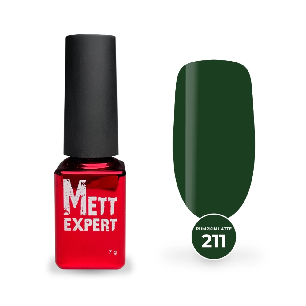 Гель-лак Mett Expert Pumpkin latte collection №211 Зеленый 7 г