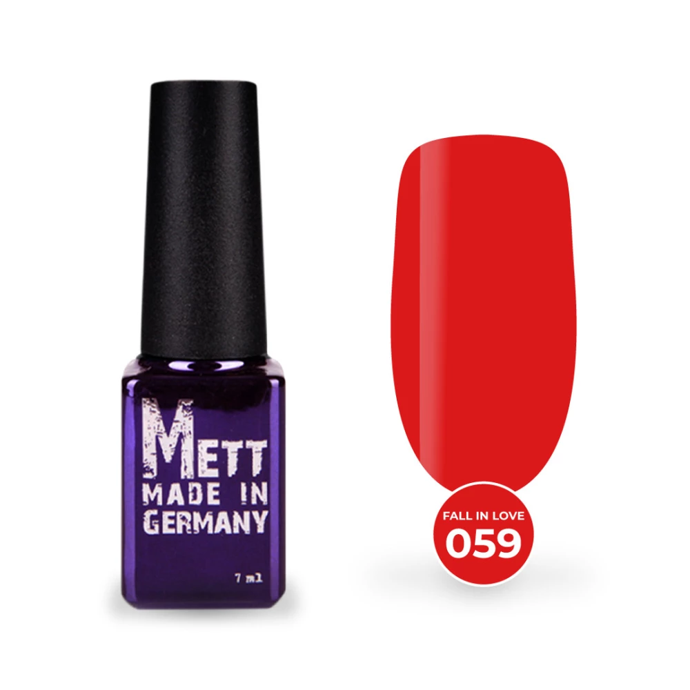 Гель-лак Mett Expert Fall in love collection №059 Ярко-красный 7 г