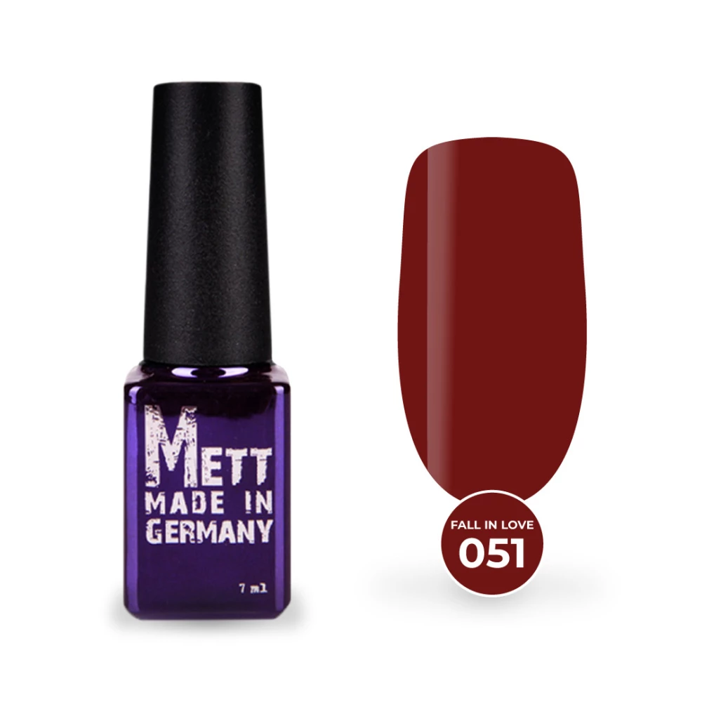 Гель-лак Mett Expert Fall in love collection №051 Бордовый 7 г