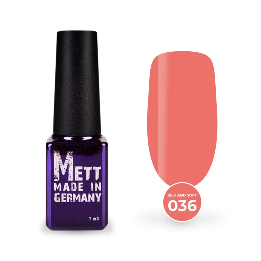 Гель-лак Mett Expert Silk and soft №036 Розово-персиковый 7 г