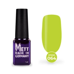 Гель-лак Mett Expert Spring colors №064 Желто-зеленый 7 г
