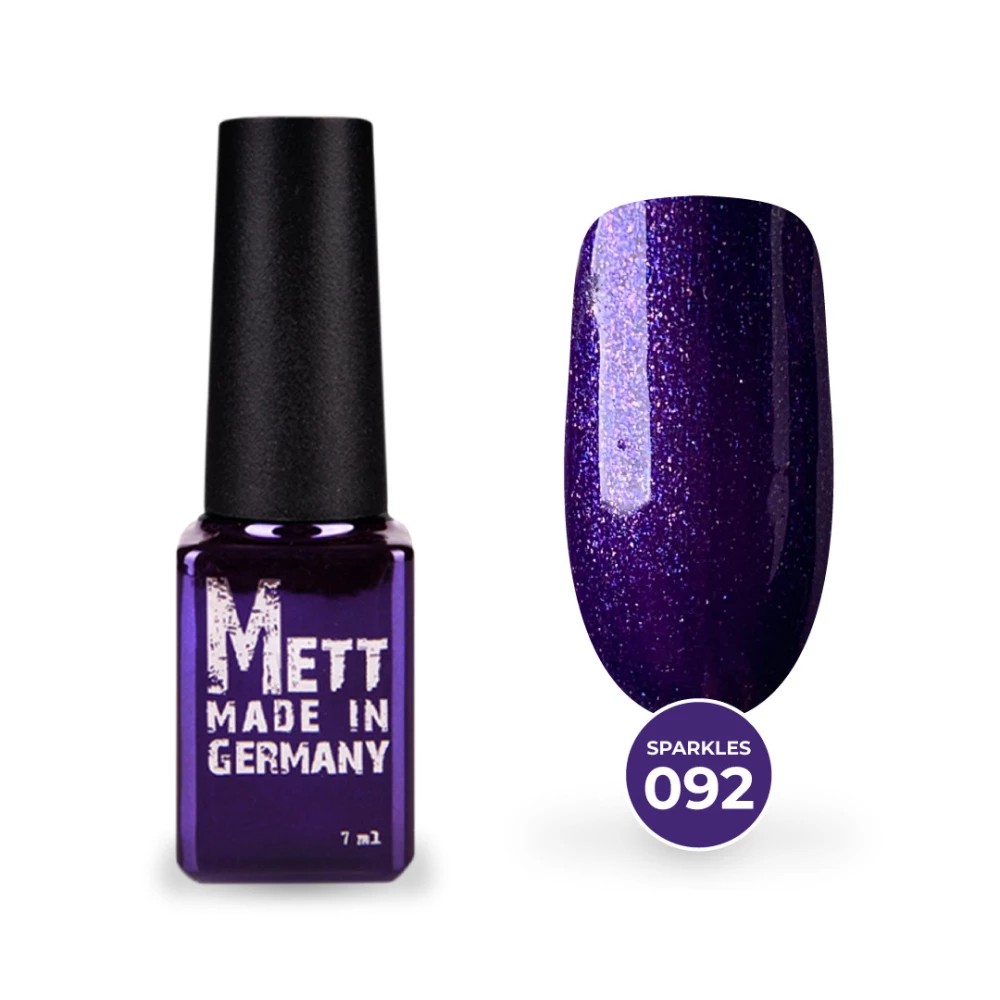 Гель-лак Mett Expert Sparkles collection №092 Лавандовый с шиммером 7 г