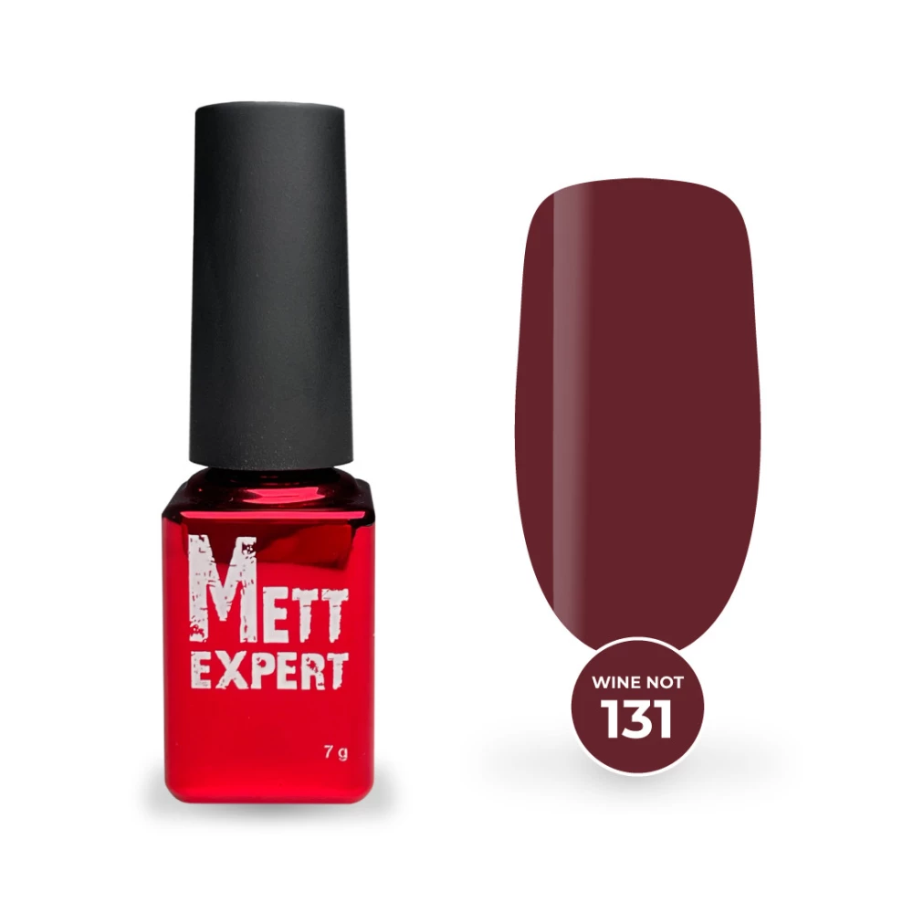 Гель-лак Mett Expert Wine not №131 Винный с шиммером 7 г