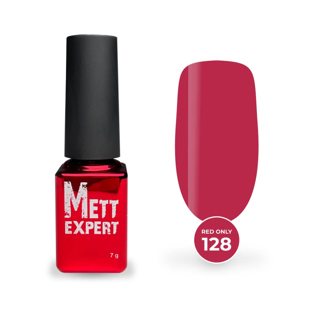 Гель-лак Mett Expert Red only №128 Сангрія 7 г