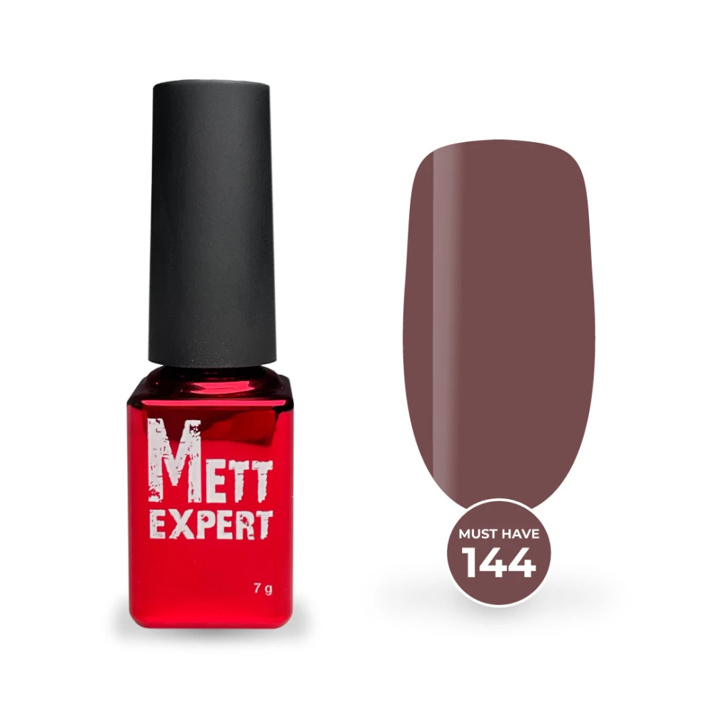 Гель-лак Mett Expert Must have №144 Коричневий 7 г