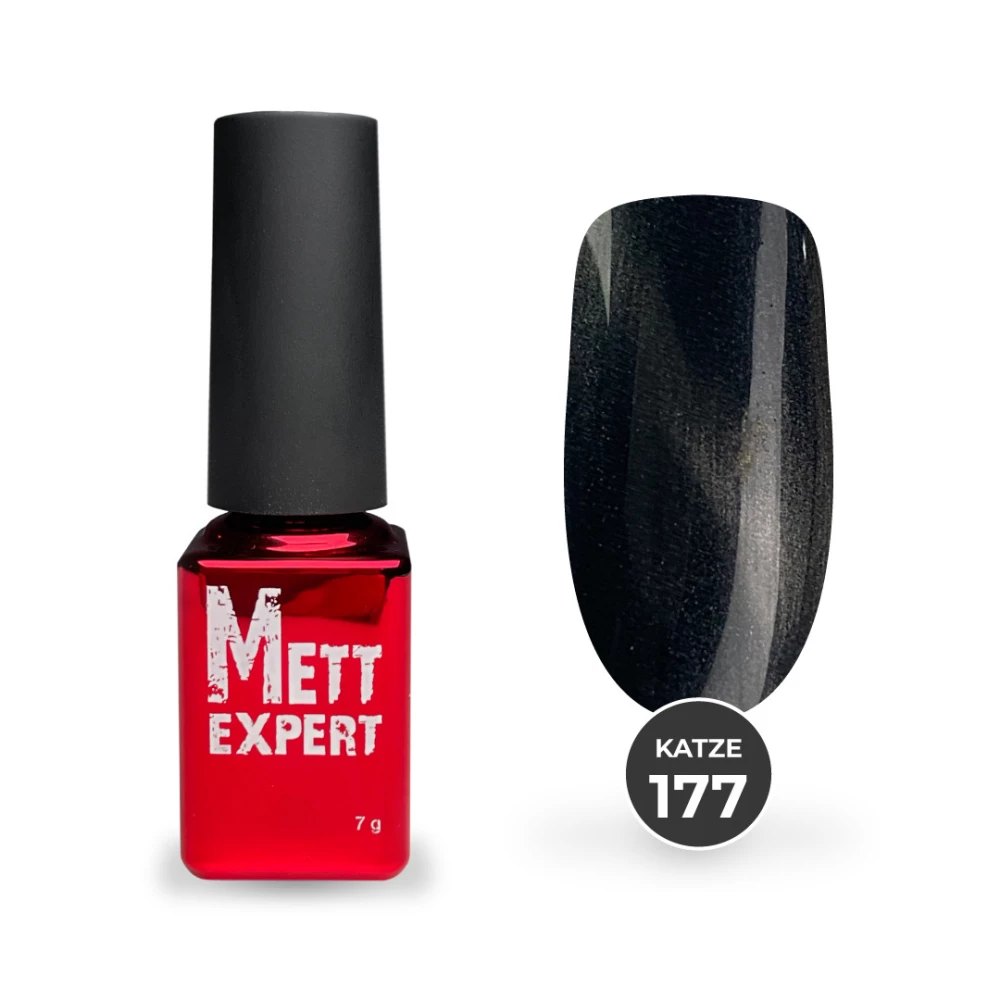 Гель-лак Mett Expert Кошачий глаз Katze №177 Кремовый 7 г
