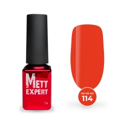 Гель-лак Mett Expert HO HO HO №114 Червоно-жовтогарячий 7 г