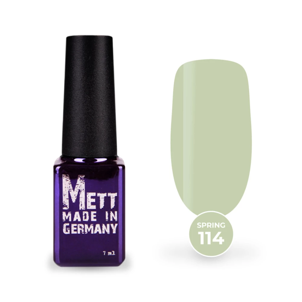 Гель-лак Mett Expert Spring colors №114 Зелений чай 7 г
