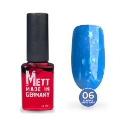 Цветная база Mett Expert Summer vibes base №06 Sea Blue Синяя с серебряной поталью 12 г Цветная база Mett Expert Summer vibes base №06 Sea Blue Синяя с серебряной поталью 12 г