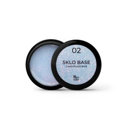 Камуфлювальна база Mett Expert SKLO base №02 Молочна з золотою та рожевою поталлю 30 г