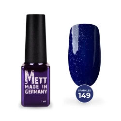 Гель-лак Mett Expert Sparkles collection №149 Синий с блестками 7 г