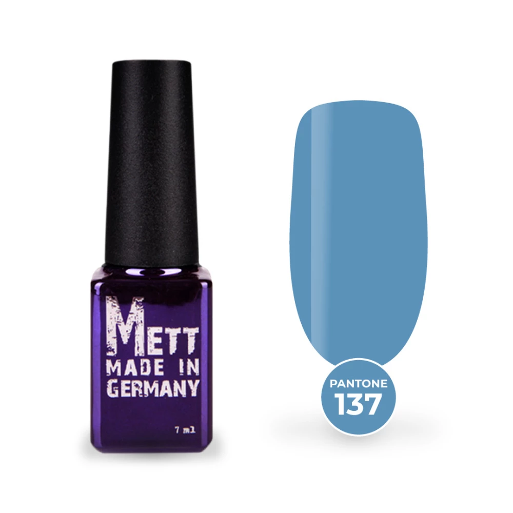 Гель-лак Mett Expert Раntone collection №137 Блакитний 7 г