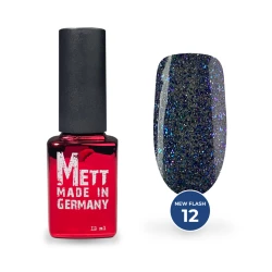 Світловідбивний гель-лак Mett Expert NEW Flash №12 Морська хвиля 12 г