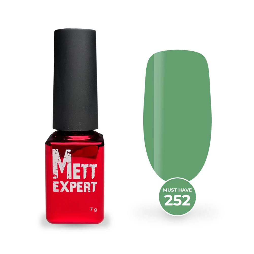 Гель-лак Mett Expert Must have №252 Світло-зелений 7 г