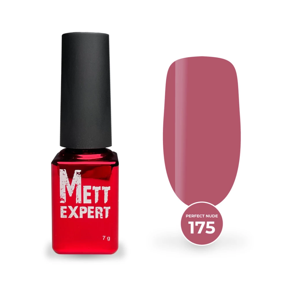 Гель-лак Mett Expert Perfect nude №175 Індійський червоний 7 г