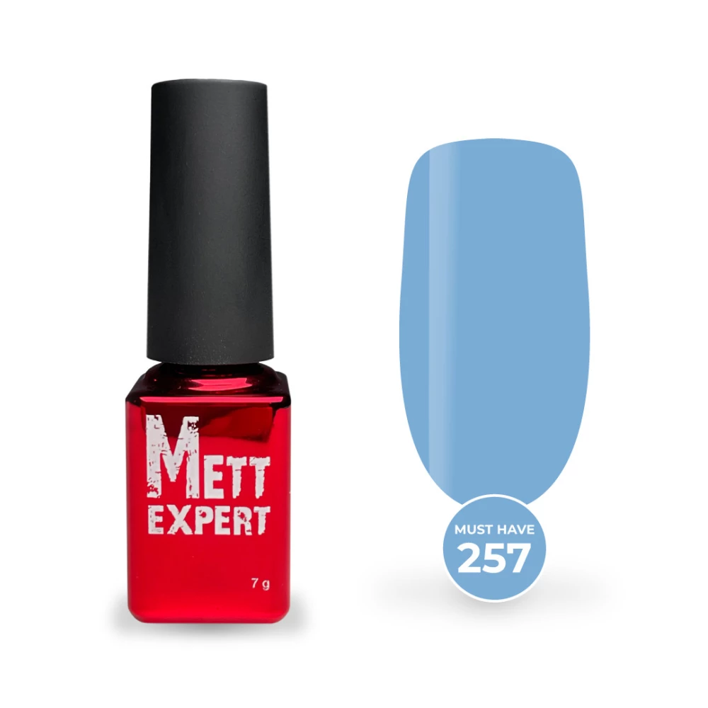 Гель-лак Mett Expert Must have №257 Светло-васильковый 7 г