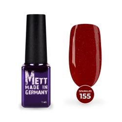 Гель-лак Mett Expert Sparkles collection №155 Корраловый с голографическими блестками 7 г
