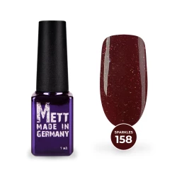 Гель-лак Mett Expert Sparkles collection №158 Клубничный с голосграфическими блестками 7 г