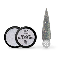 Світловідбивний гель для нарощування Mett Expert Galaxy Builder gel №02 Saturn Опаловий 30 г