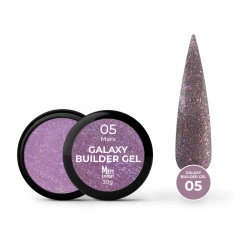 Светоотражающий гель для наращивания Mett Expert Galaxy Builder gel №05 Mars Сиреневый 30 г