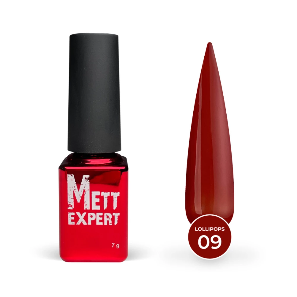 Гель-лак Mett Expert Lollipops №09 Красный 7 г