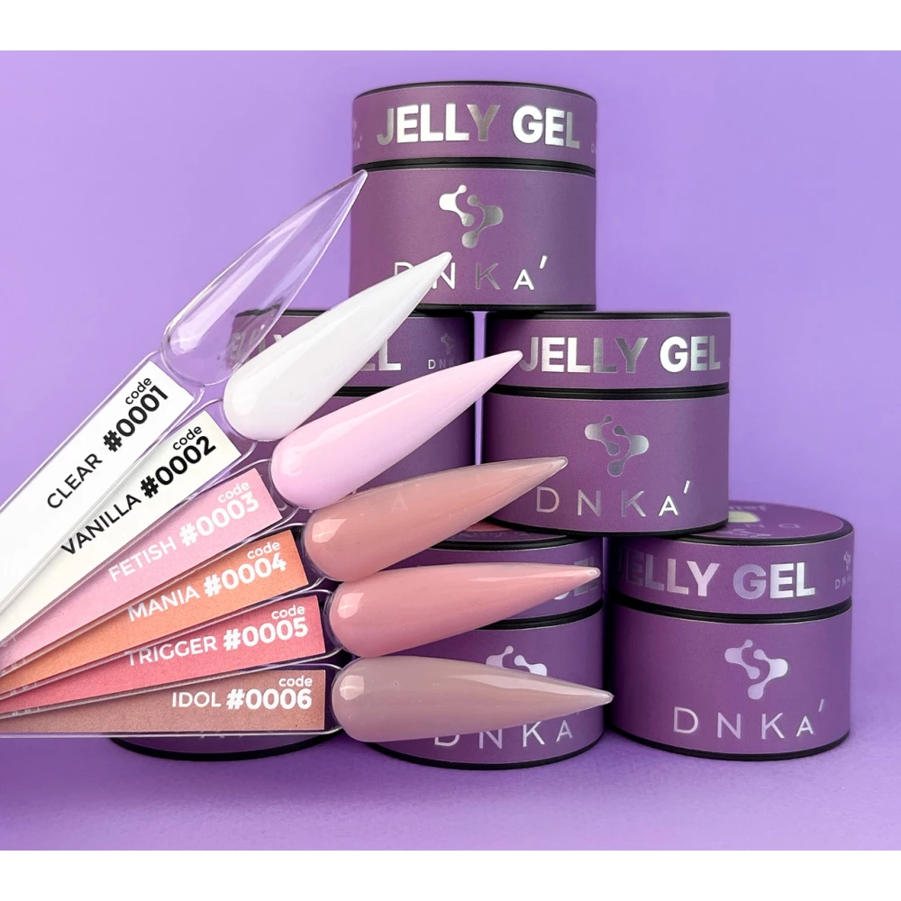 DNKa Гель-желе для нігтів Gelly Gel 0002 Vanilla, 15 мл