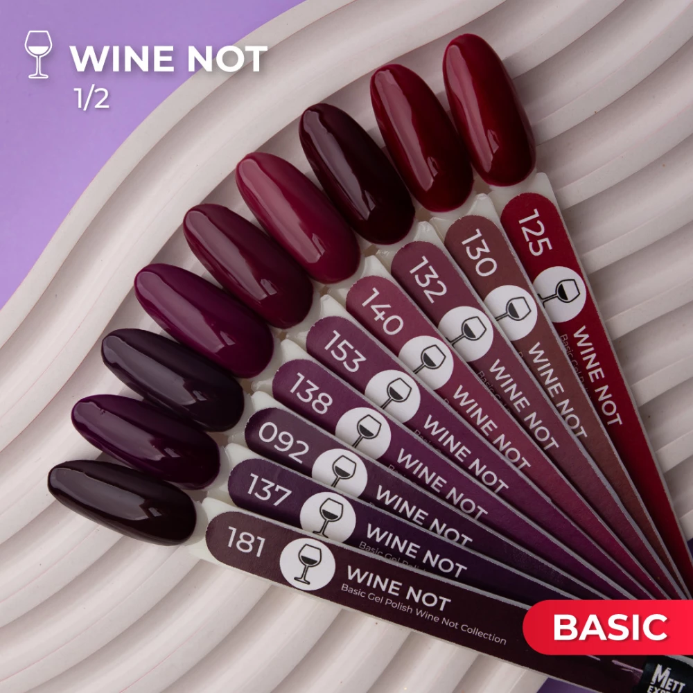 Гель-лак Mett Expert Wine not №130 Кармін 7 г