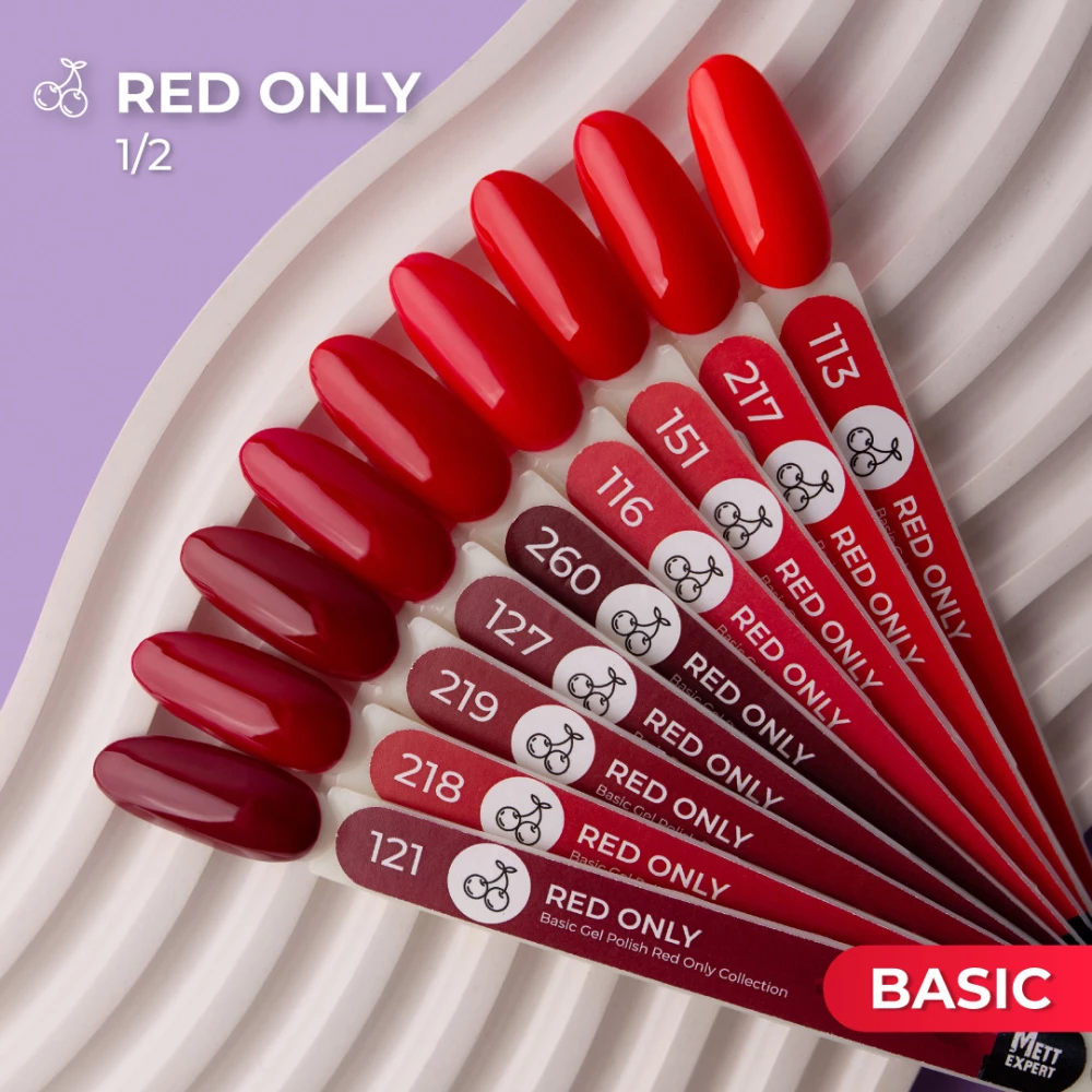 Гель-лак Mett Expert Red only №128 Сангрія 7 г