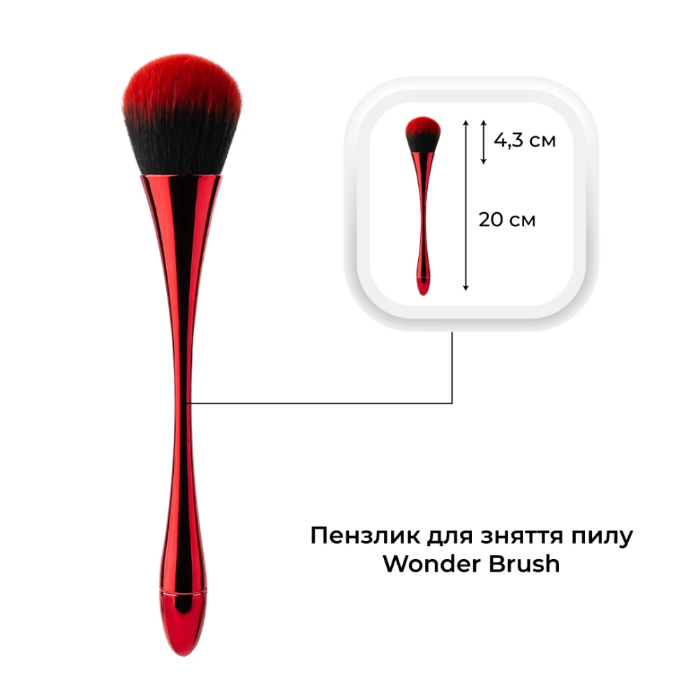 Кисточка для снятия пыли Mett Expert Wonder Brush 20 см (цвета в ассортименте)