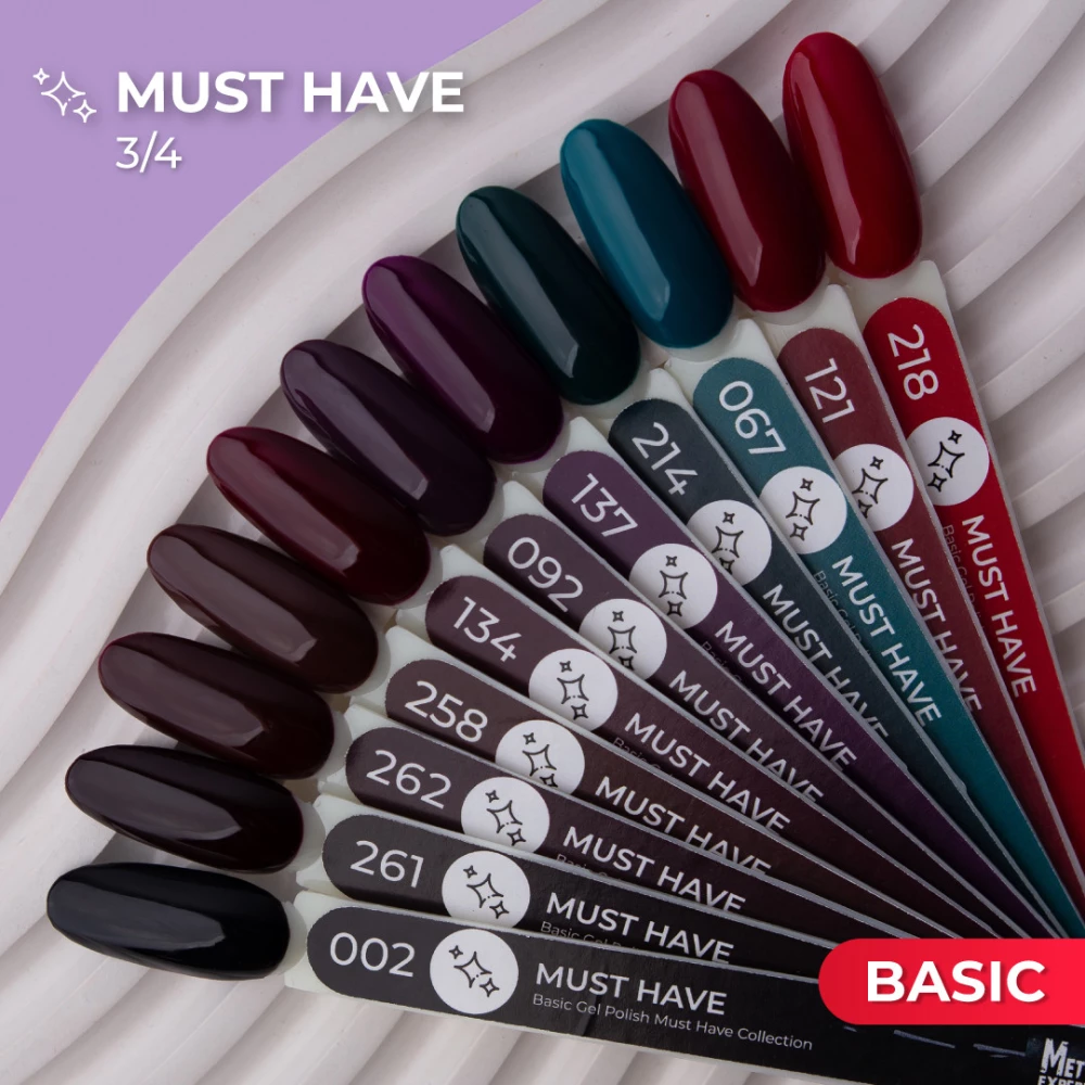 Гель-лак Mett Expert Must have №036 Темна гвоздика 7 г