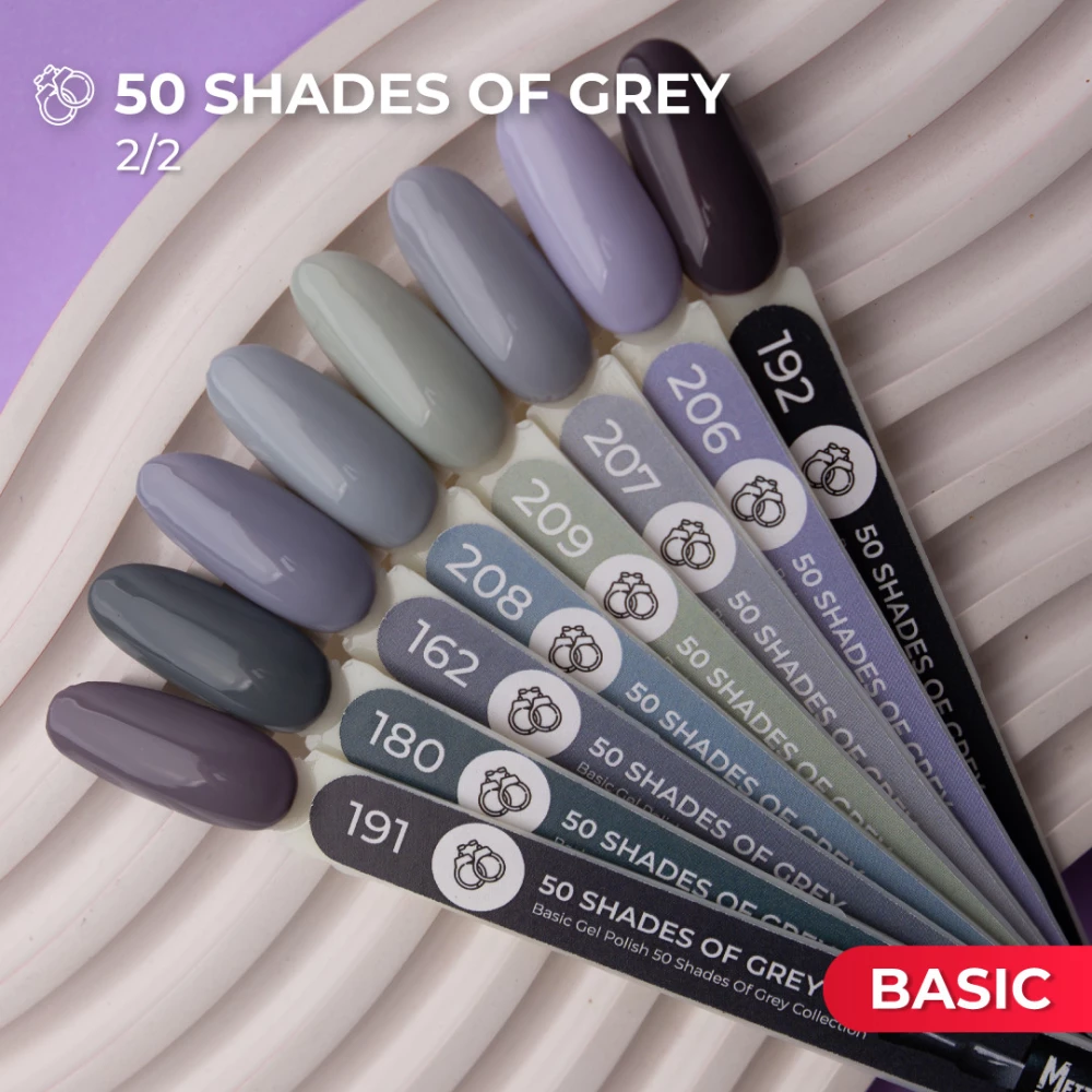 Гель-лак Mett Expert 50 shades of grey №165 Сіро-фіолетовий 7 г