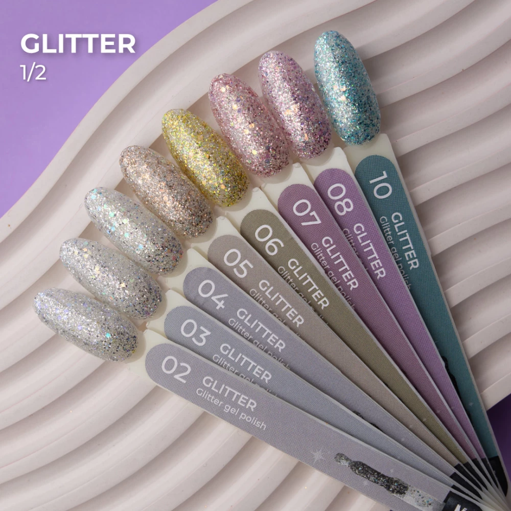 Гель-лак Mett Expert Glitter №09 Красно-розовый 7 г