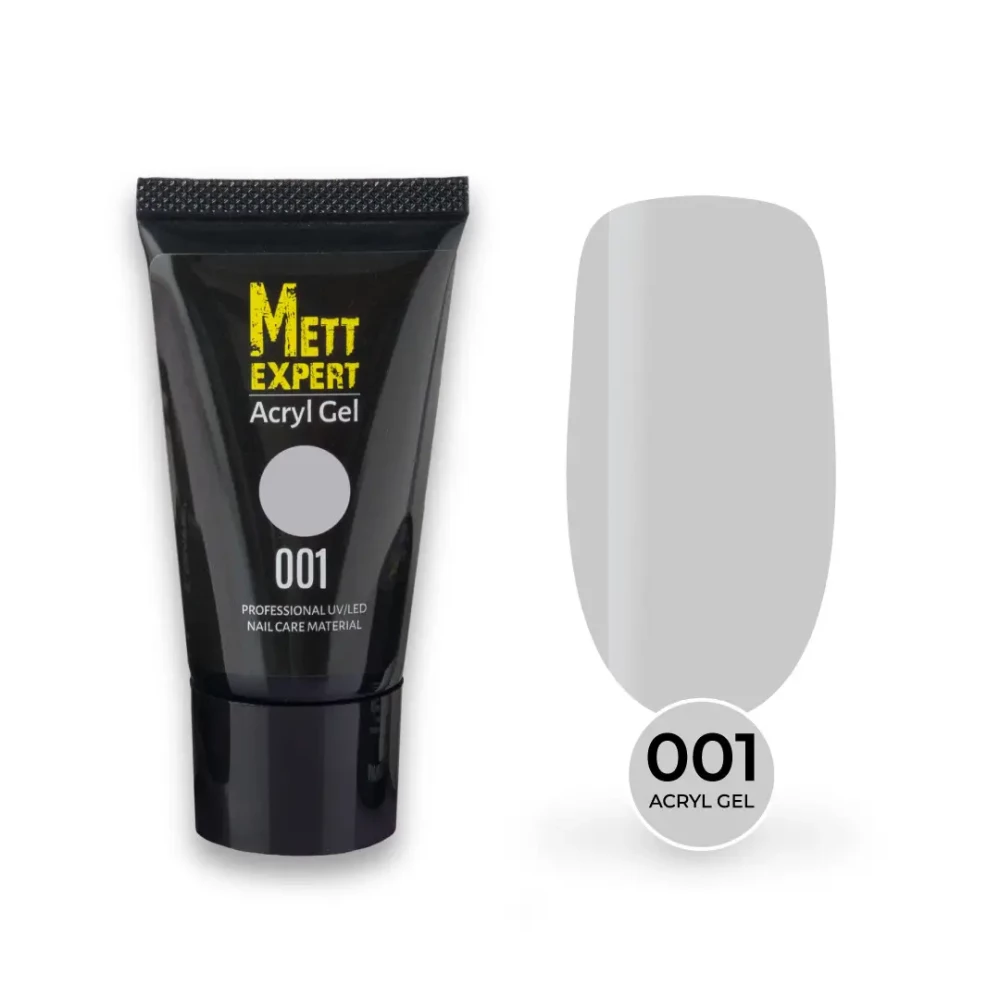 Акрил гель Mett Expert Acryl Gel Crystalline №001 Прозорий 60 г