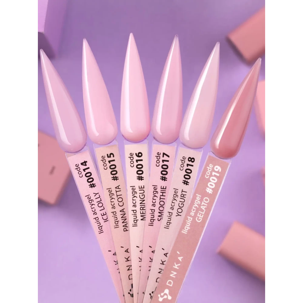 DNKa Рідкий гель для нігтів Liquid Acrygel 0015 Panna Cotta, 12 мл